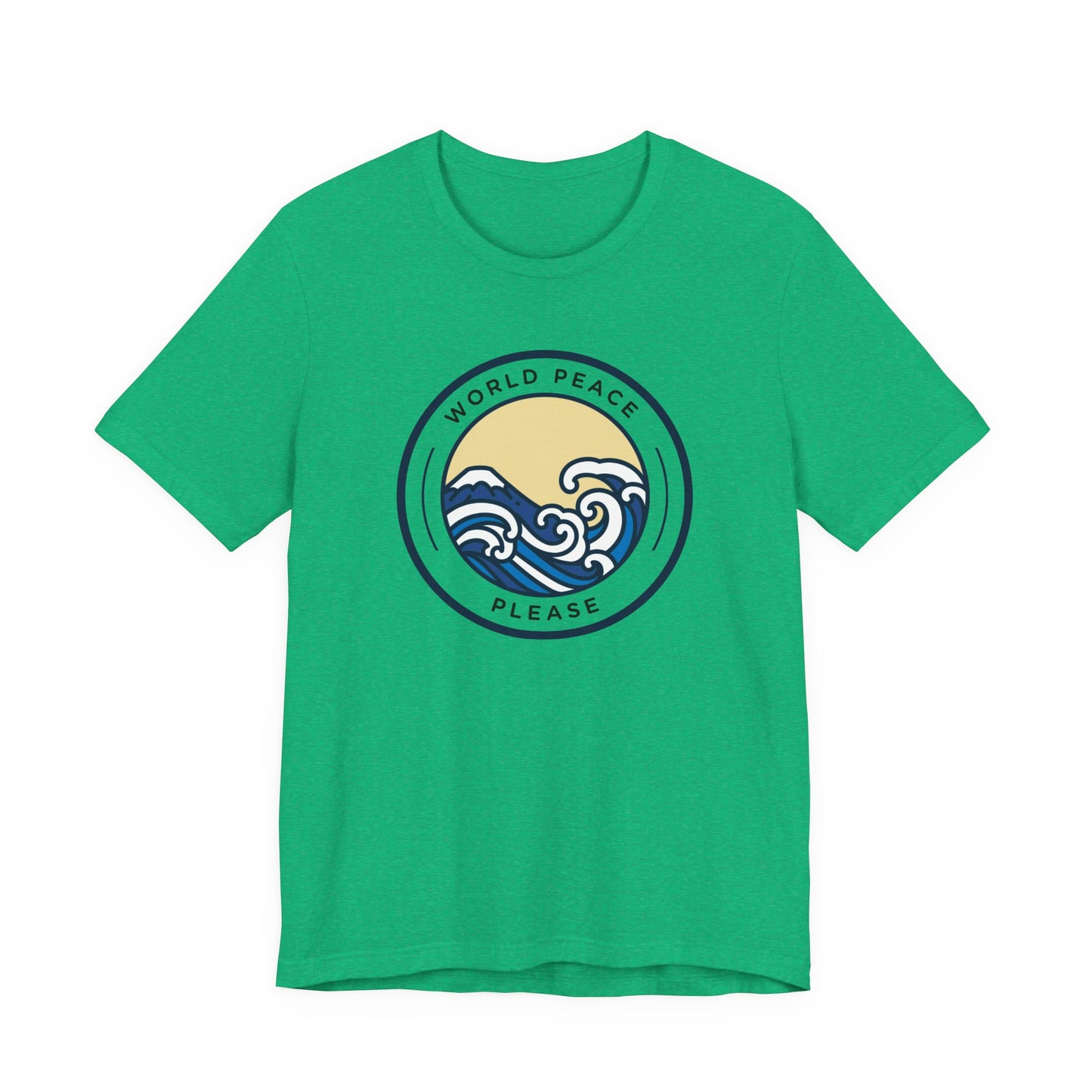 World Peace Please Tee — Vintage Wave Graphic T-Shirt