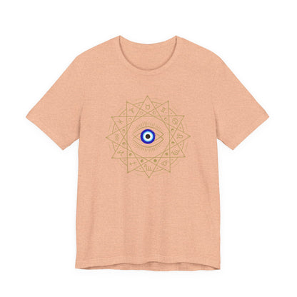 Evil Eye Mandala T-Shirt — Protective Blue Nazar Tee
