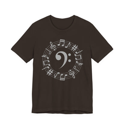 Music Note Unisex Jersey Tee, Musical Gift, Music Lover Shirt, Perfect for Concerts, Music Festivals, Unique Music Tee, Birthday Gift