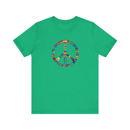 Peace Flags Unisex Short Sleeve Tee