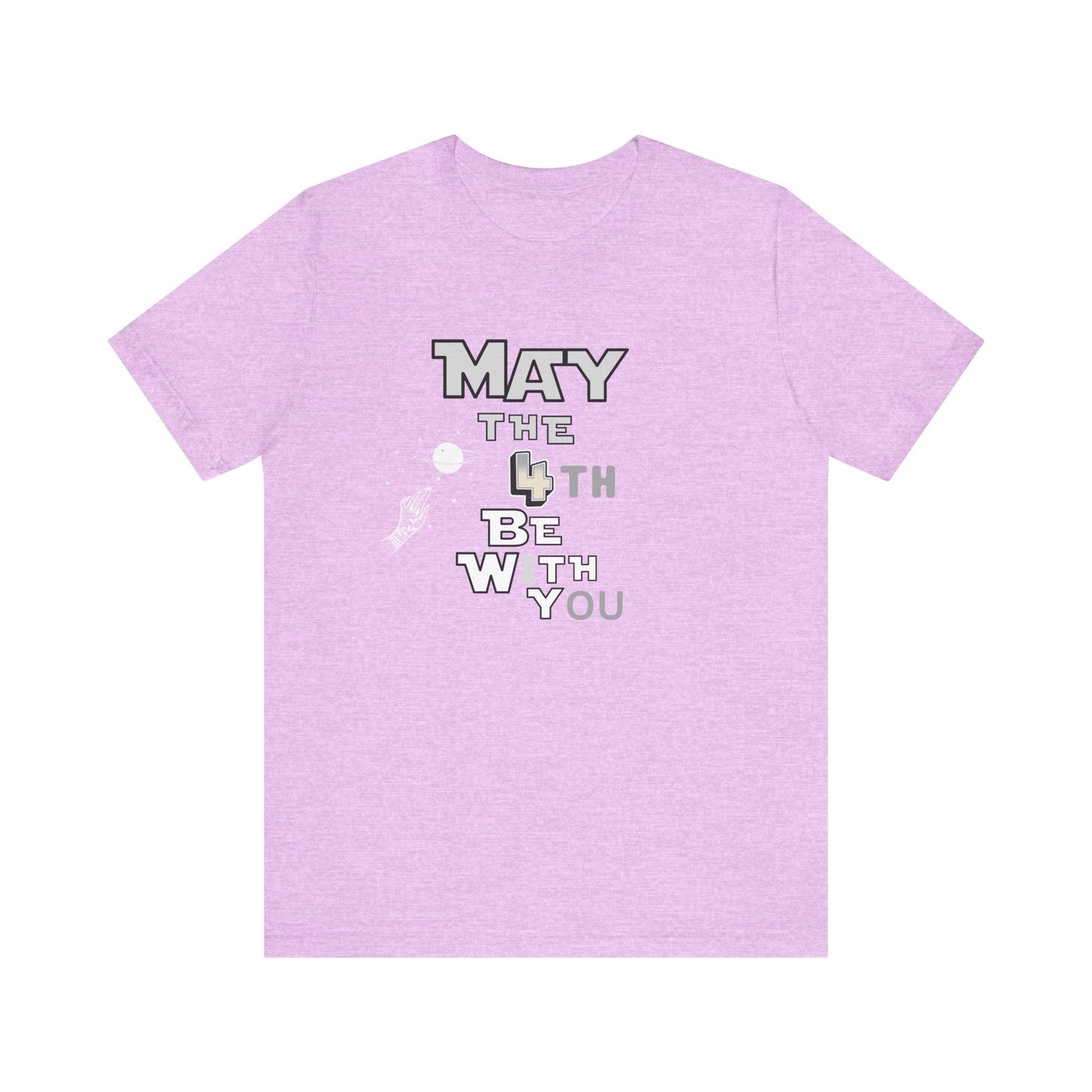 Star Wars May the 4th Be with You Tee, Unisex Graphic T-Shirt, Geeky Gift, Casual Wear, Star Wars Day Apparel, Movie Fan Shirt