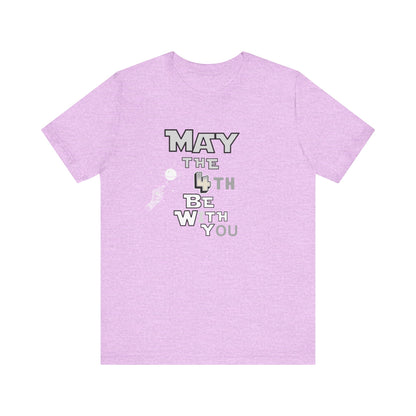 Star Wars May the 4th Be with You Tee, Unisex Graphic T-Shirt, Geeky Gift, Casual Wear, Star Wars Day Apparel, Movie Fan Shirt