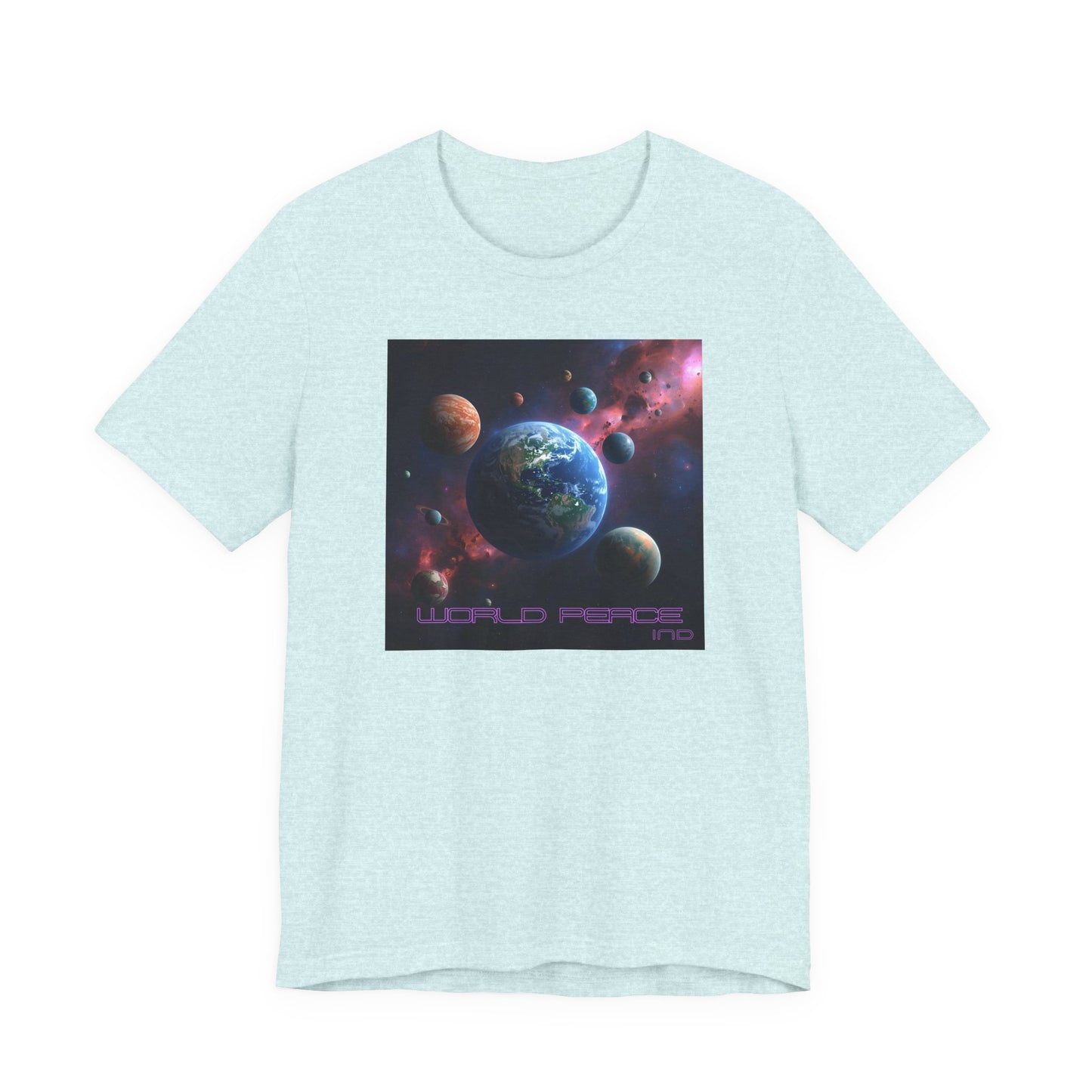 Galactic Peace Unisex Tee - Cosmic Universe Graphic T-Shirt