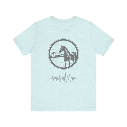 Pony frequency unisex tee shirt