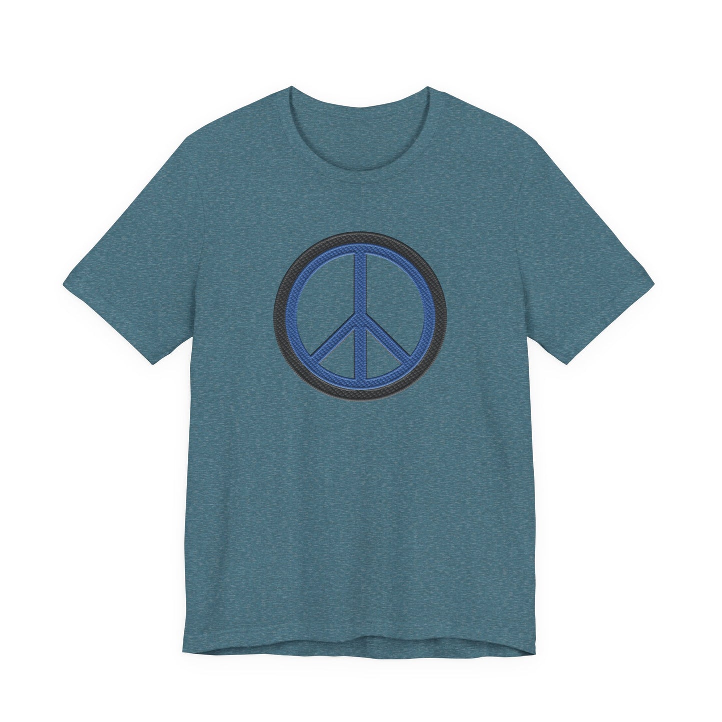 Peace Symbol T-Shirt — Blue Peace Sign Graphic Tee