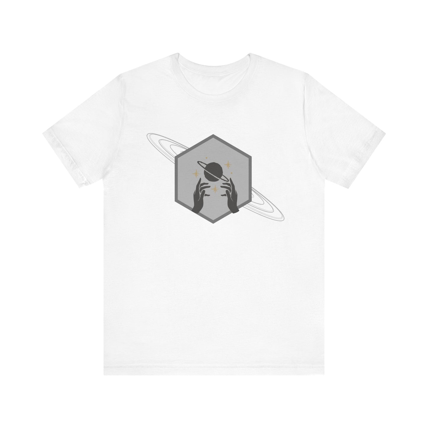Saturn hexagram unisex tee shirt