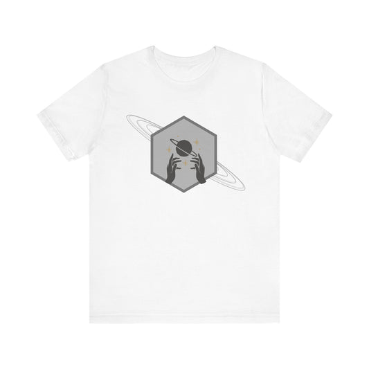 Saturn hexagram unisex tee shirt
