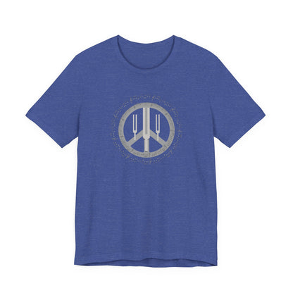 Peace Symbol T‑Shirt — Vintage Gray Peace Sign Graphic Tee