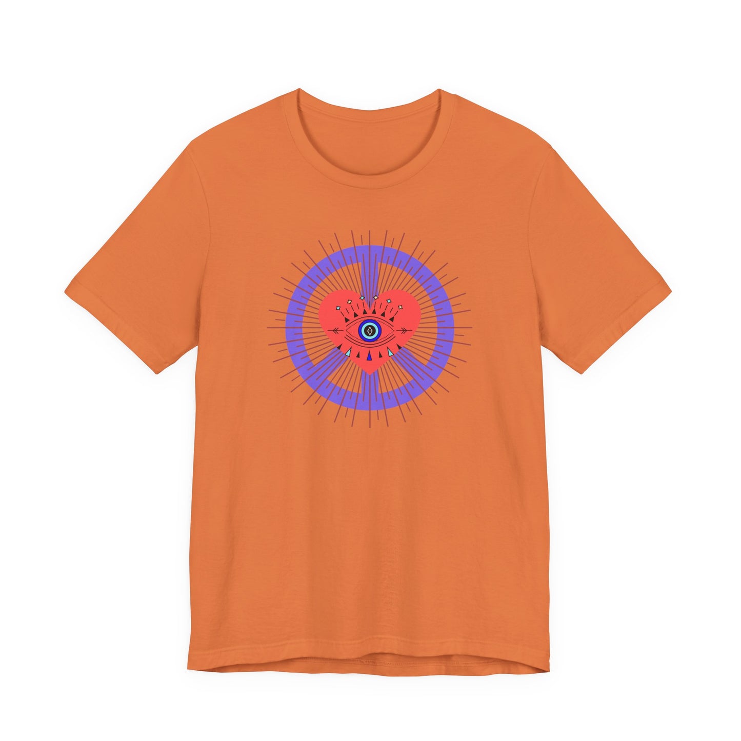 Heart Peace T-Shirt — Retro Love Eye Graphic Tee