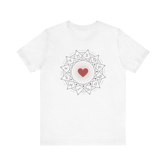 Heart Mandala Unisex Jersey Tee,