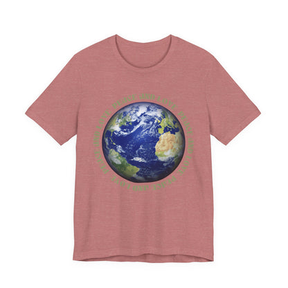 Earth Peace & Love Tee — Globe Graphic T-Shirt
