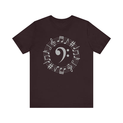 Music Note Unisex Jersey Tee, Musical Gift, Music Lover Shirt, Perfect for Concerts, Music Festivals, Unique Music Tee, Birthday Gift