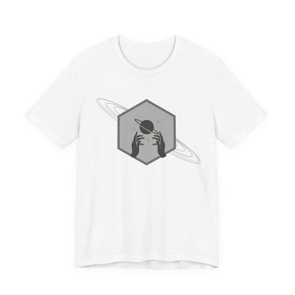 Saturn hexagram unisex tee shirt