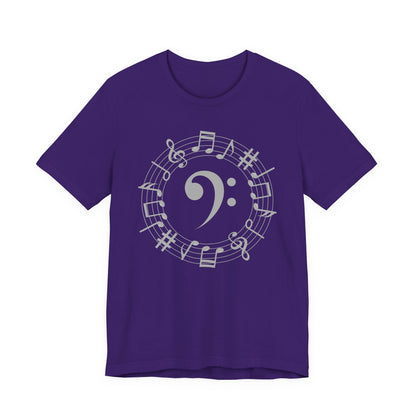 Music Note Unisex Jersey Tee, Musical Gift, Music Lover Shirt, Perfect for Concerts, Music Festivals, Unique Music Tee, Birthday Gift