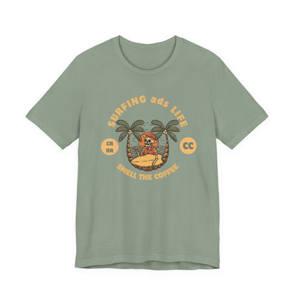 Surfing Life Short Sleeve Tee - Perfect Beachwear, Casual Outing Top, Summer Vibe Shirt, Gift for Surf Lovers, Comfy Everyday Wear