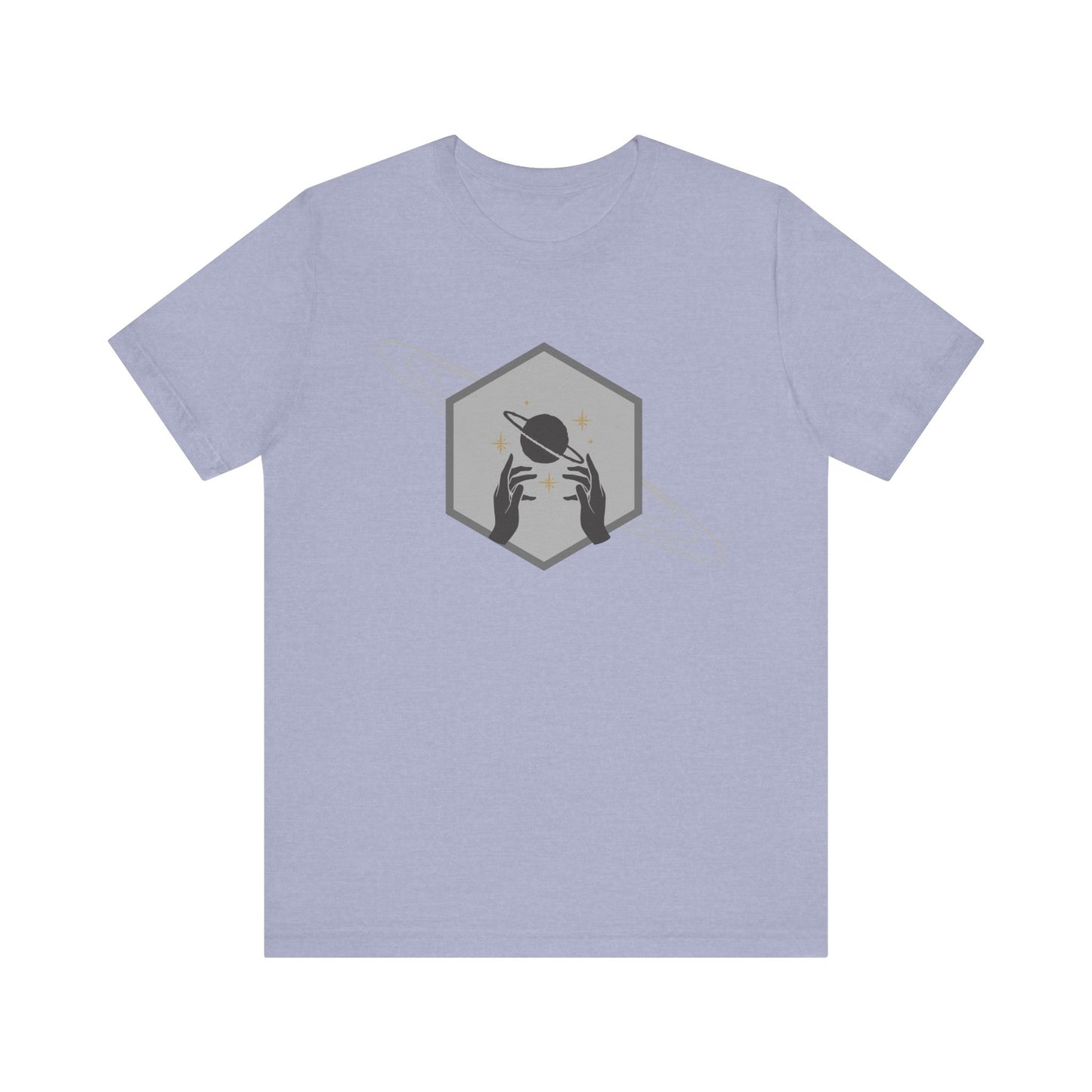 Saturn hexagram unisex tee shirt