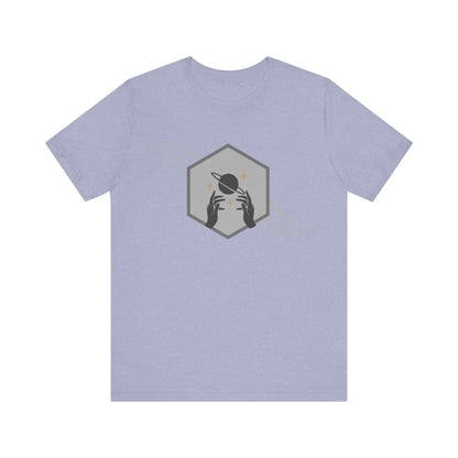 Saturn hexagram unisex tee shirt