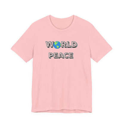 World Peace T-Shirt – Earth Graphic Text Tee