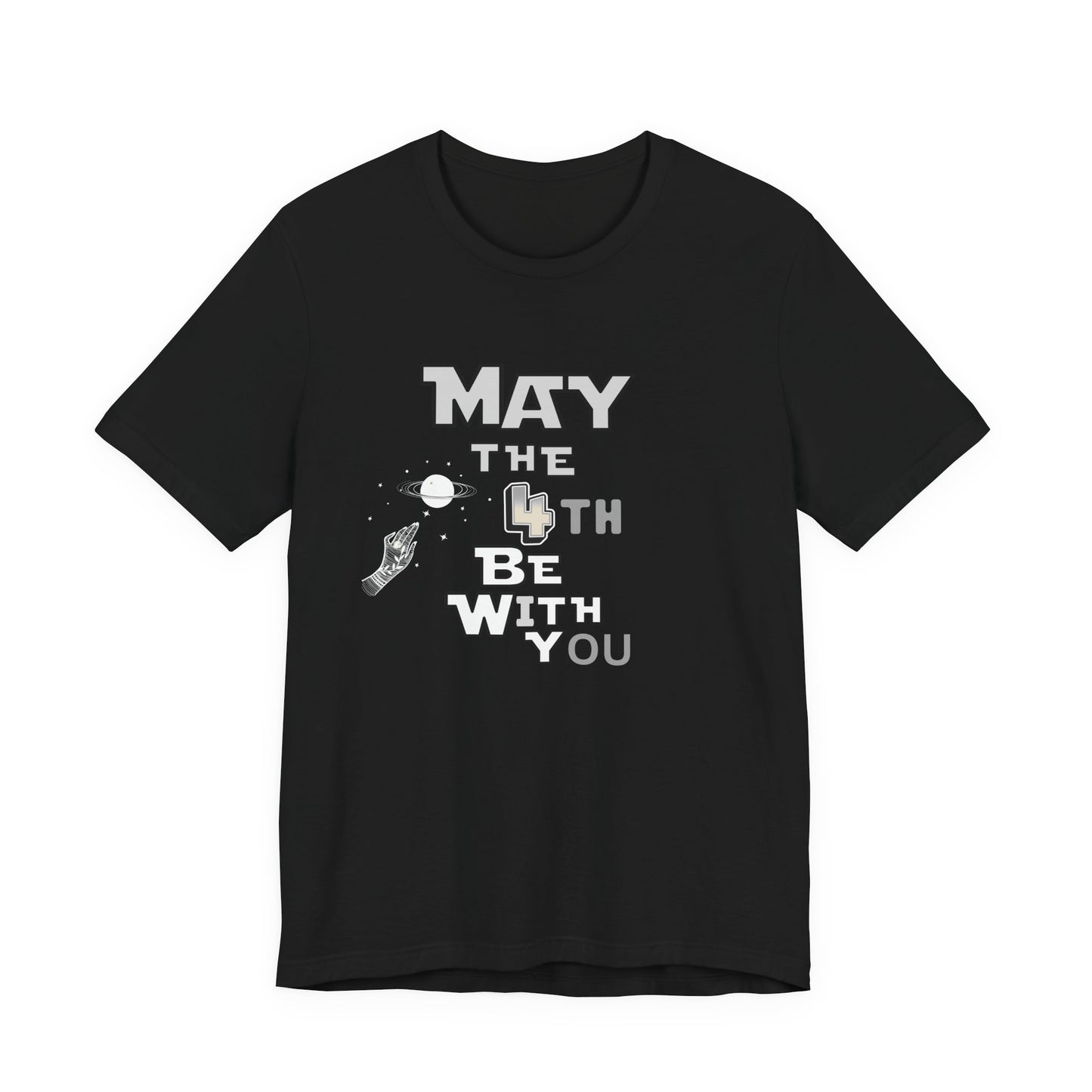 Star Wars May the 4th Be with You Tee, Unisex Graphic T-Shirt, Geeky Gift, Casual Wear, Star Wars Day Apparel, Movie Fan Shirt