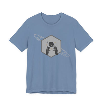 Saturn hexagram unisex tee shirt