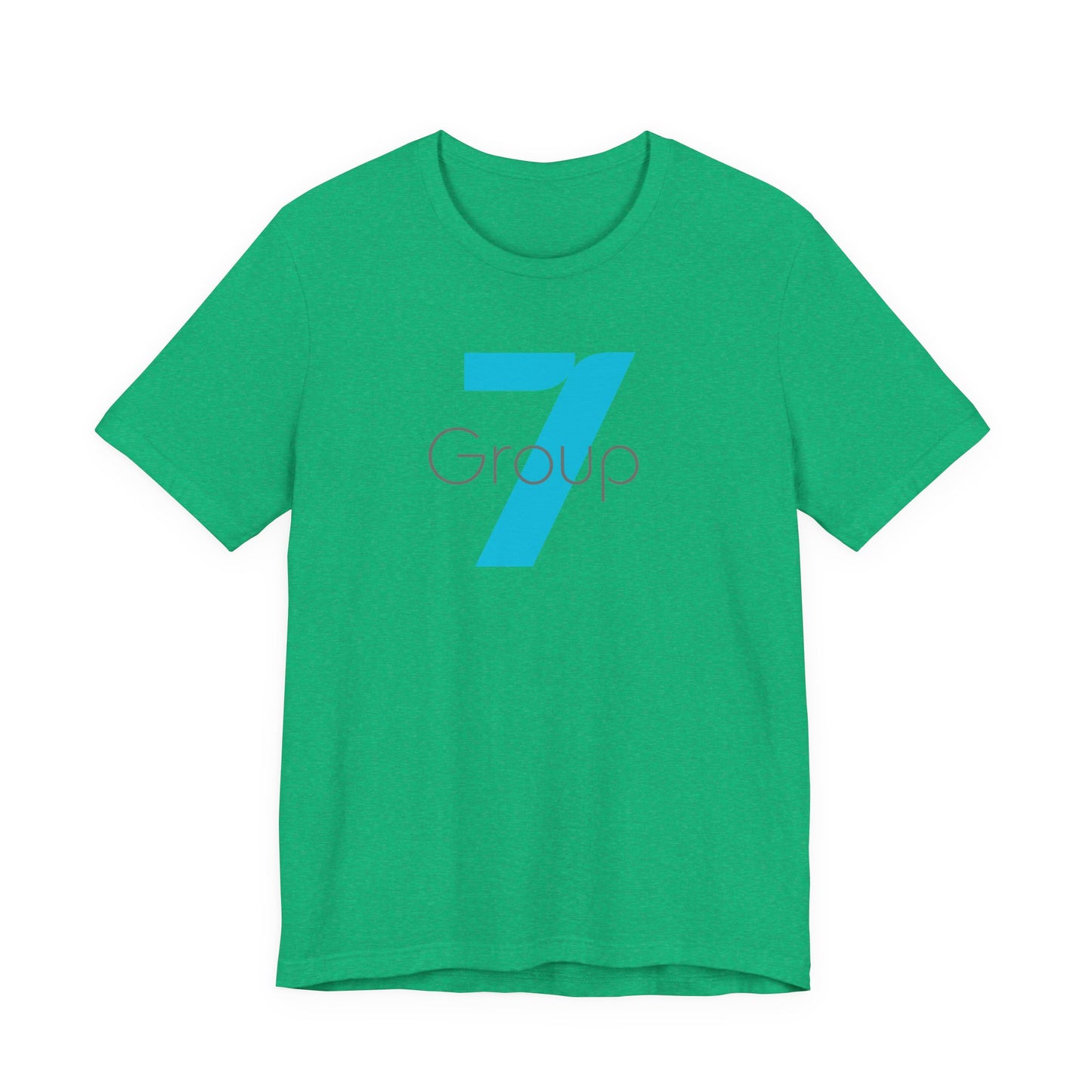 7 Group Logo Tee — Minimalist Blue Number 7 Shirt