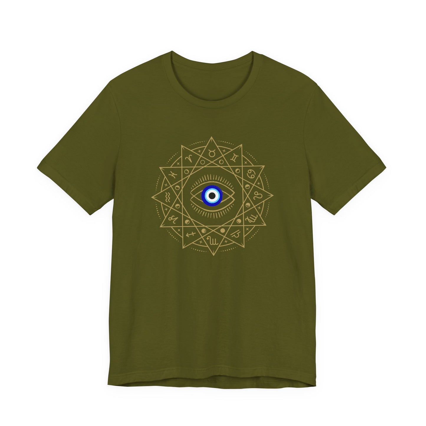 Evil Eye Mandala T-Shirt — Protective Blue Nazar Tee