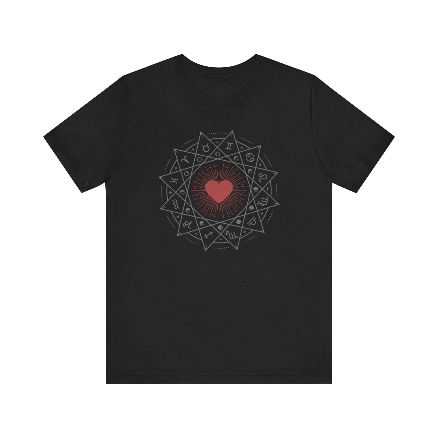 Heart Mandala Unisex Jersey Tee,