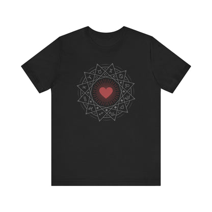 Heart Mandala Unisex Jersey Tee,