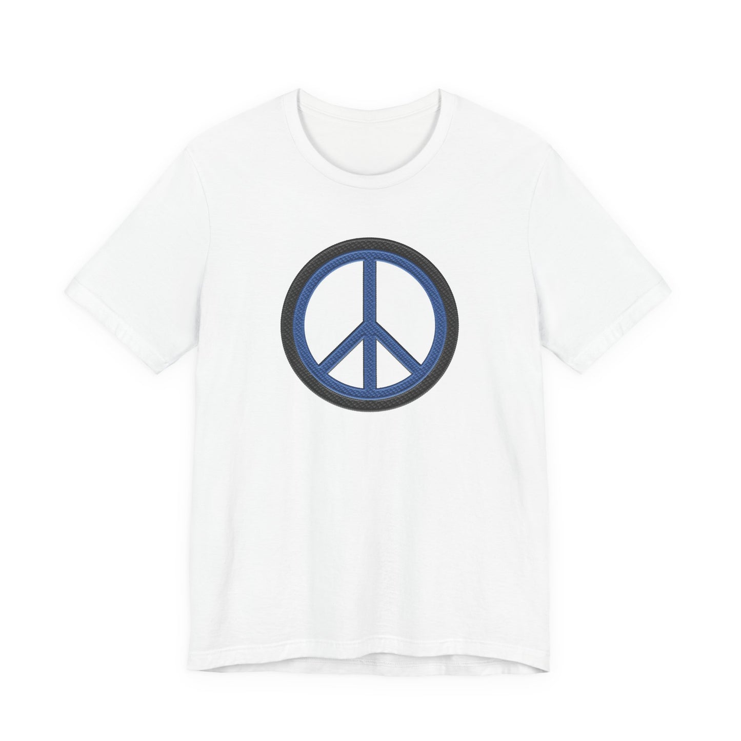 Peace Symbol T-Shirt — Blue Peace Sign Graphic Tee