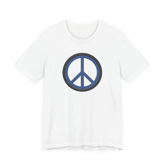 Peace Symbol T-Shirt — Blue Peace Sign Graphic Tee