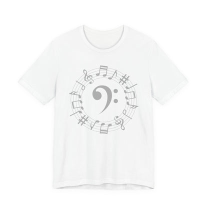 Music Note Unisex Jersey Tee, Musical Gift, Music Lover Shirt, Perfect for Concerts, Music Festivals, Unique Music Tee, Birthday Gift