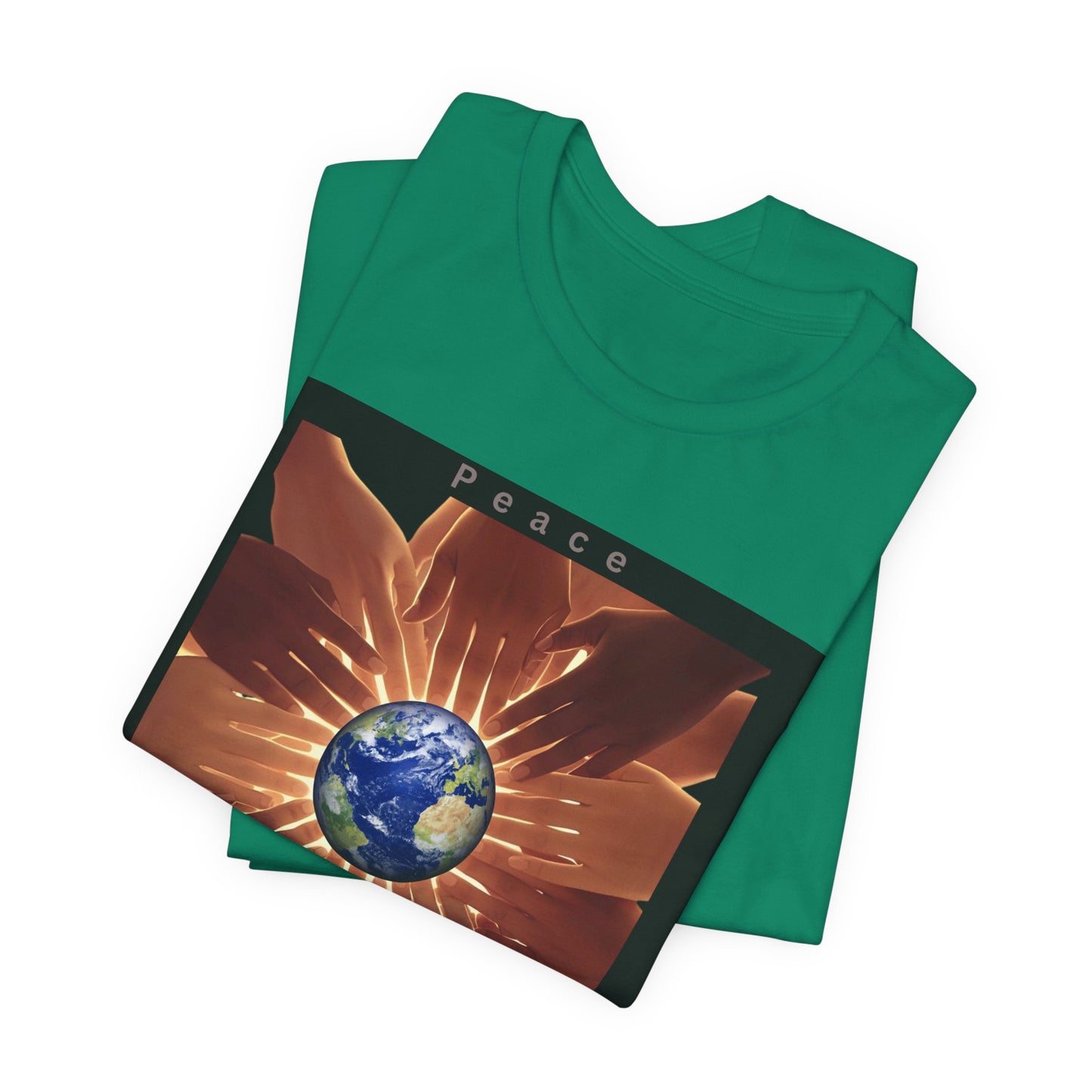 Peace Please T‑Shirt — Earth and Helping Hands Graphic Tee