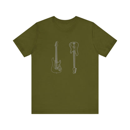 Guitar Lover's Unisex Tee, Music Gift, Rock Band Shirt, Festival Wear, Vintage Style Graphic Tee, Casual Concert Top