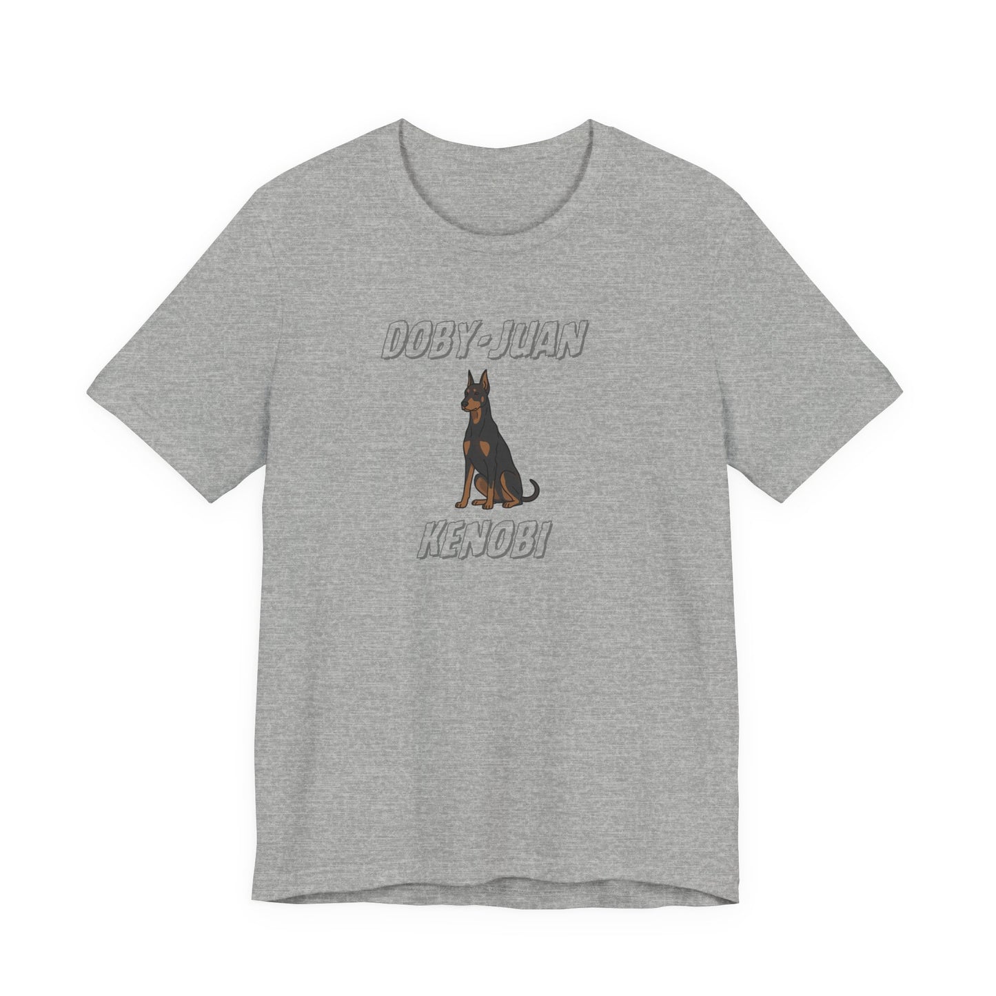 Doberman “Doby-Juan Kenobi” Graphic Tee – Funny Dog Star Wars Mashup