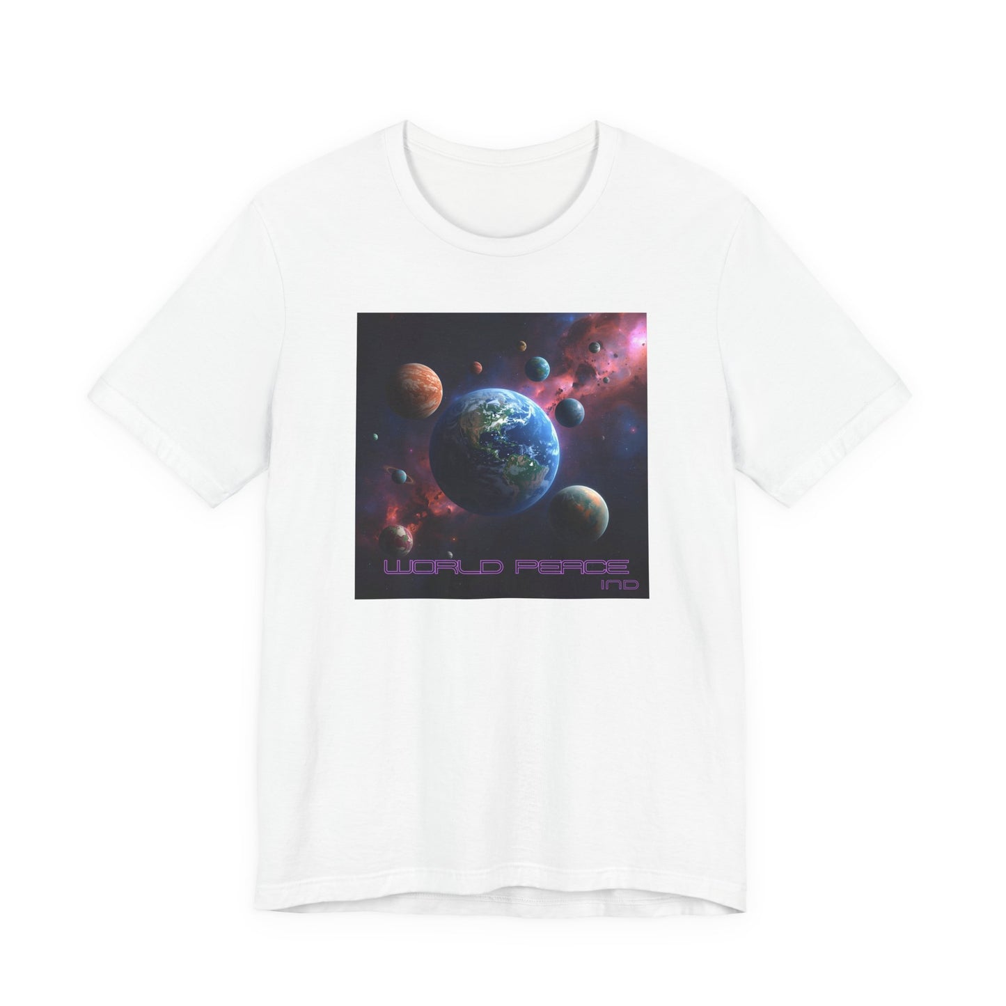 Galactic Peace Unisex Tee - Cosmic Universe Graphic T-Shirt