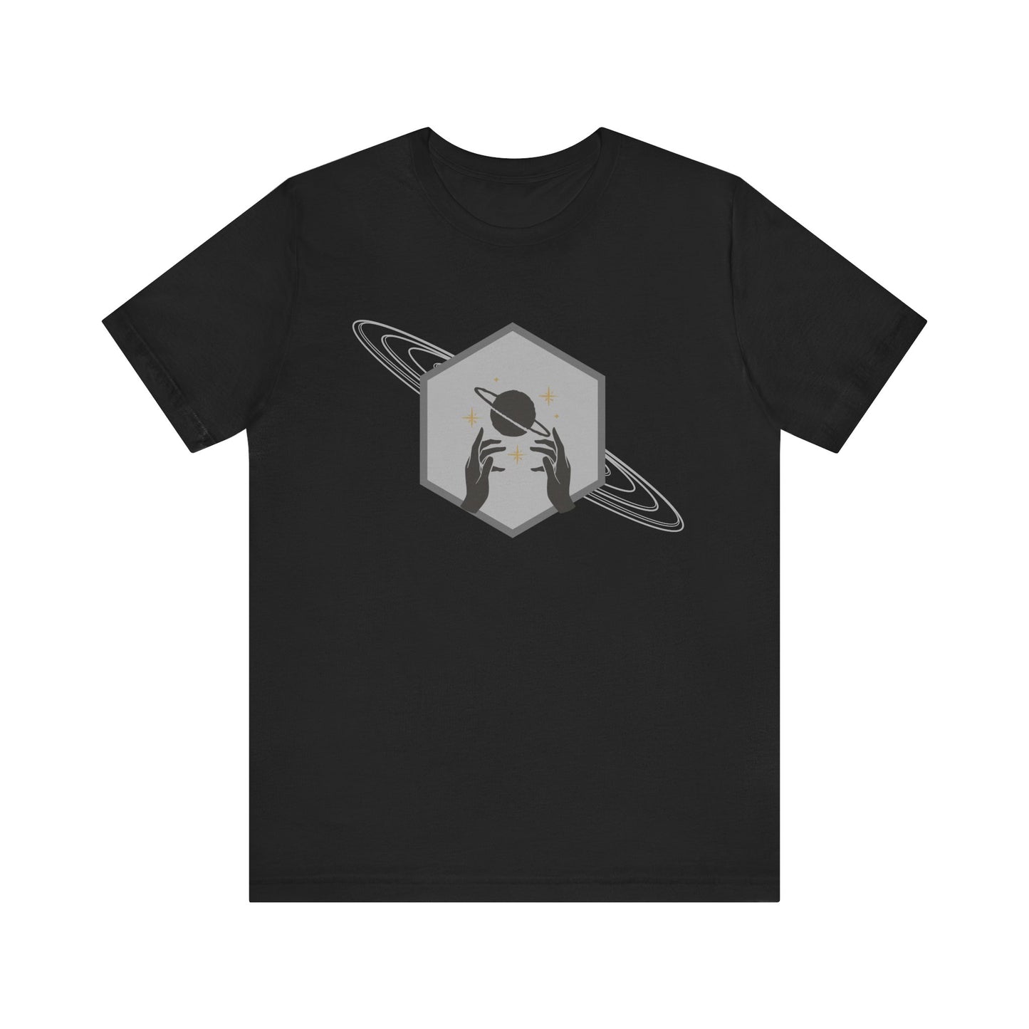 Saturn hexagram unisex tee shirt