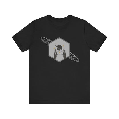 Saturn hexagram unisex tee shirt