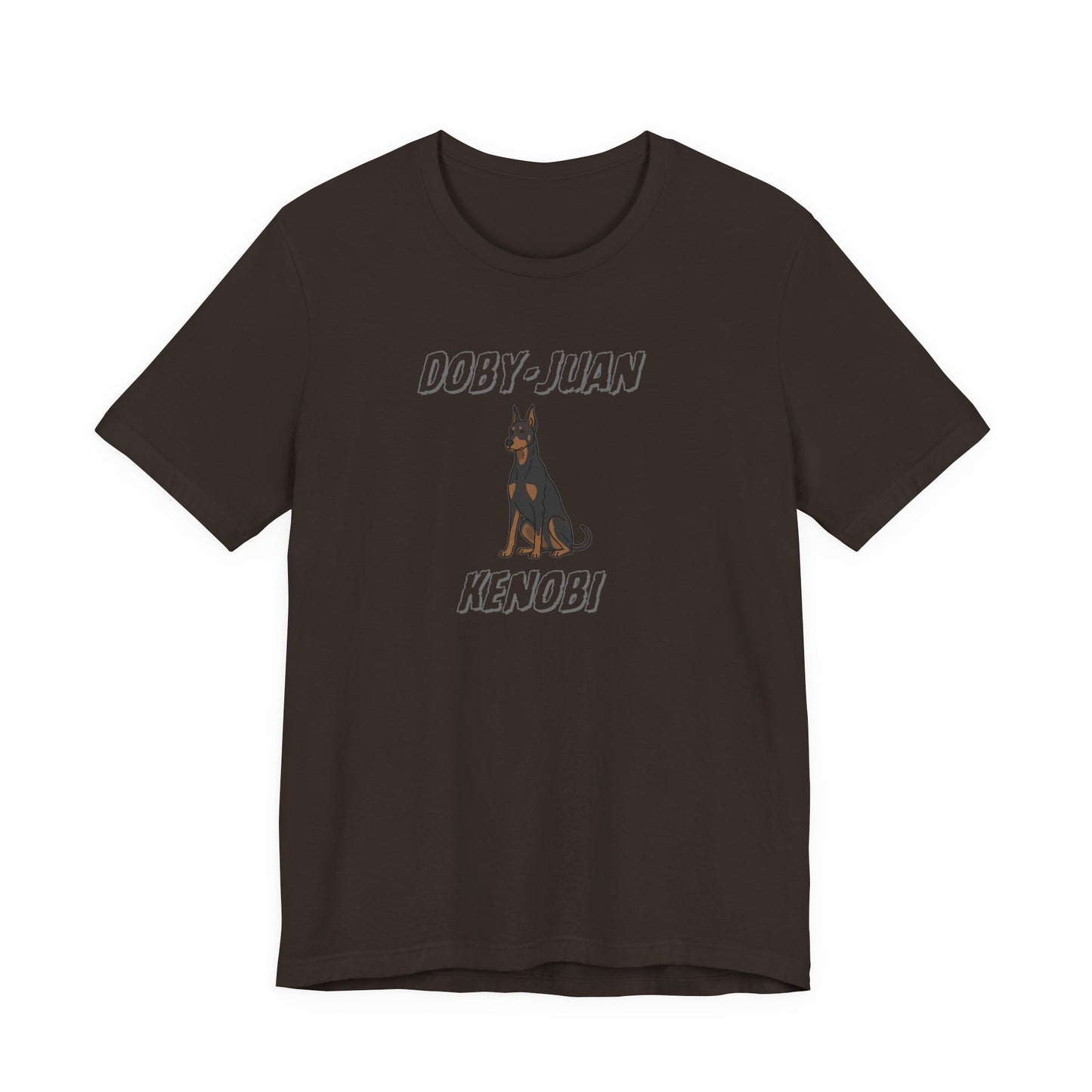 Doberman “Doby-Juan Kenobi” Graphic Tee – Funny Dog Star Wars Mashup