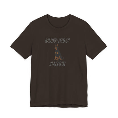 Doberman “Doby-Juan Kenobi” Graphic Tee – Funny Dog Star Wars Mashup