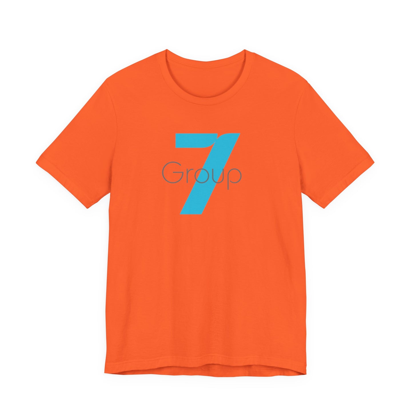 7 Group Logo Tee — Minimalist Blue Number 7 Shirt