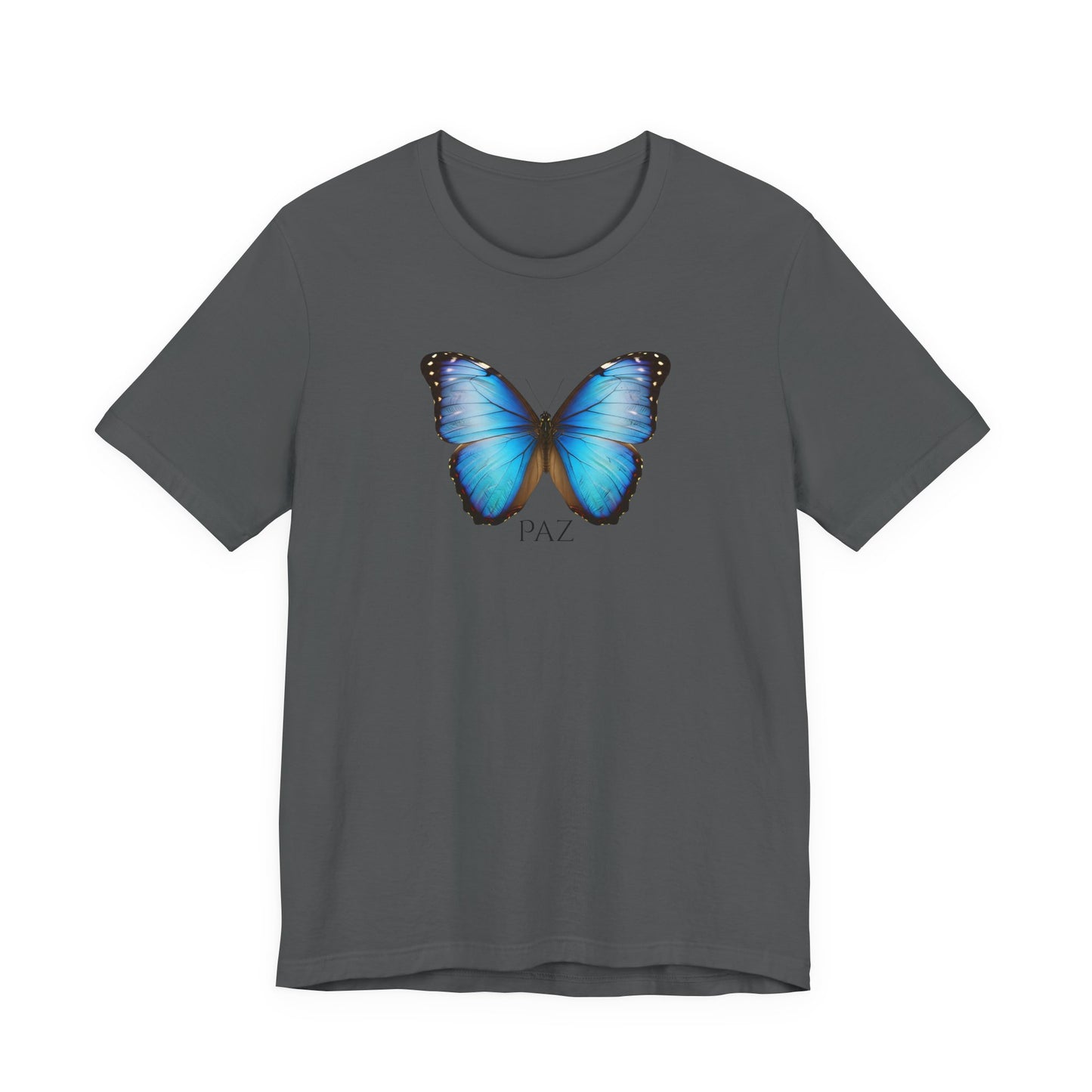 Blue Butterfly Tee — 'TAZ' Graphic Short Sleeve T-Shirt