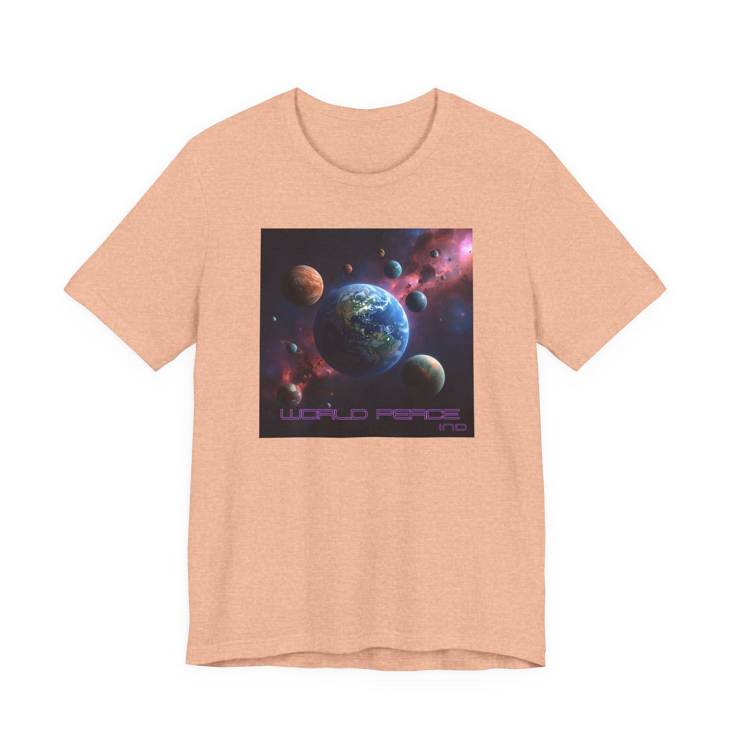 Galactic Peace Unisex Tee - Cosmic Universe Graphic T-Shirt