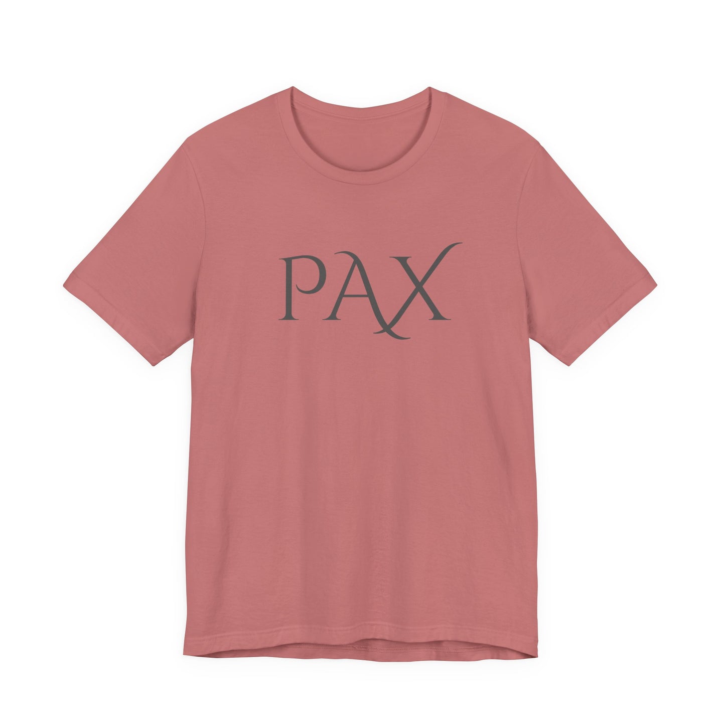 PAX Minimalist Graphic Tee — Classic Latin 'PAX' Peace Shirt