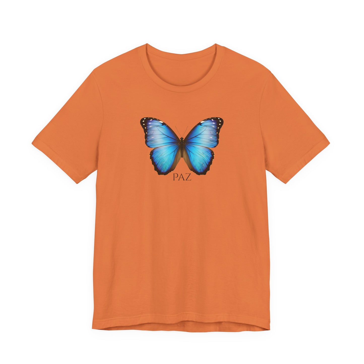 Blue Butterfly Tee — 'TAZ' Graphic Short Sleeve T-Shirt