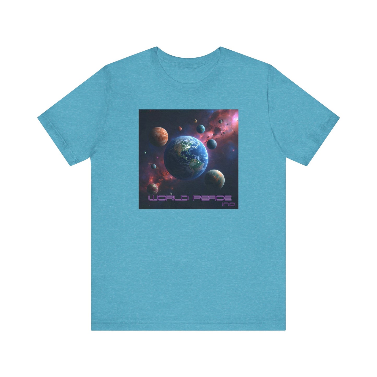Galactic Peace Unisex Tee - Cosmic Universe Graphic T-Shirt