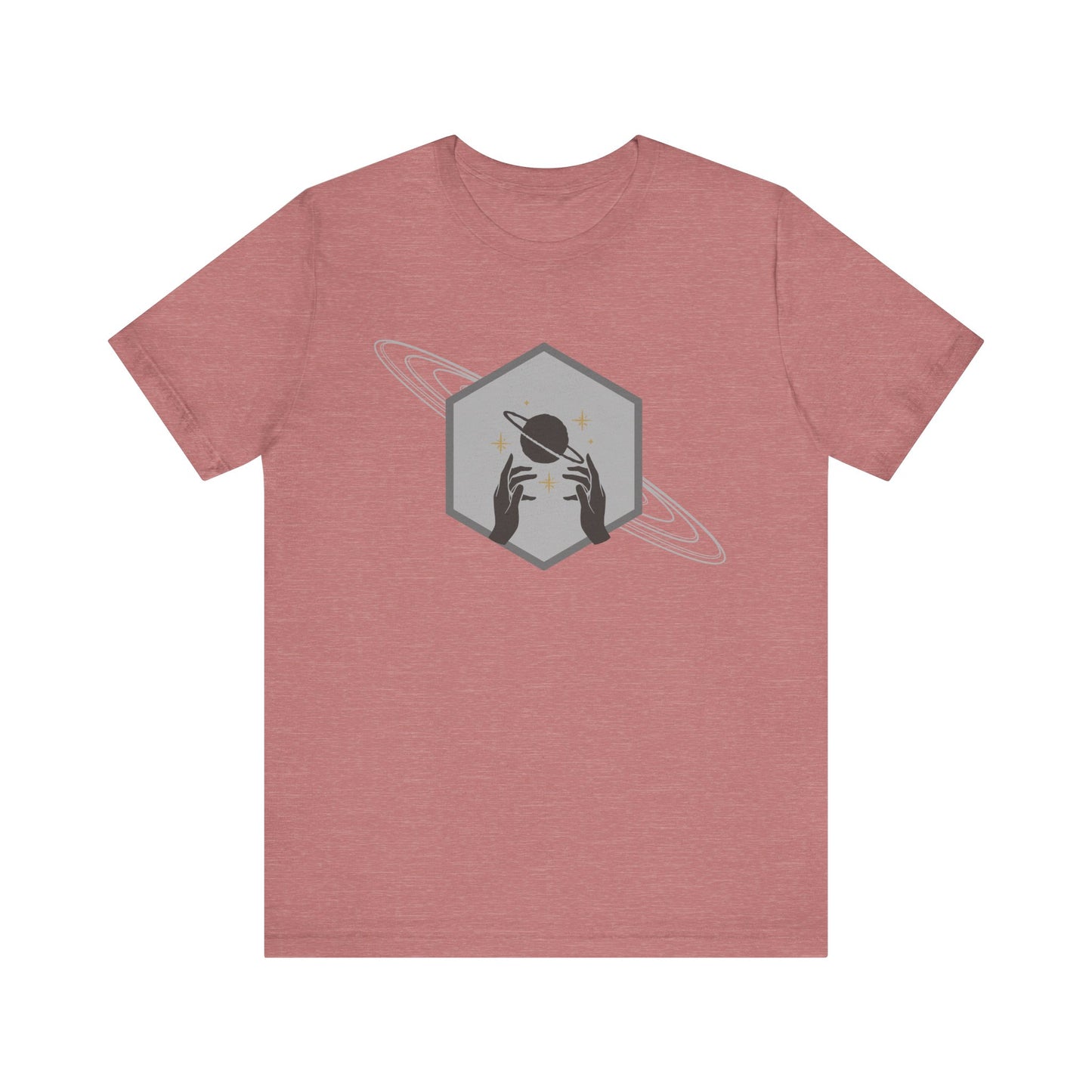 Saturn hexagram unisex tee shirt