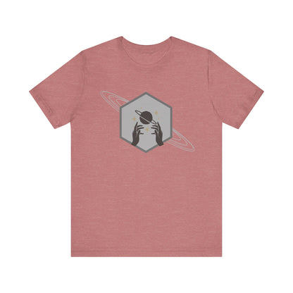 Saturn hexagram unisex tee shirt