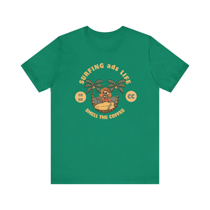 Surfing Life Short Sleeve Tee - Perfect Beachwear, Casual Outing Top, Summer Vibe Shirt, Gift for Surf Lovers, Comfy Everyday Wear