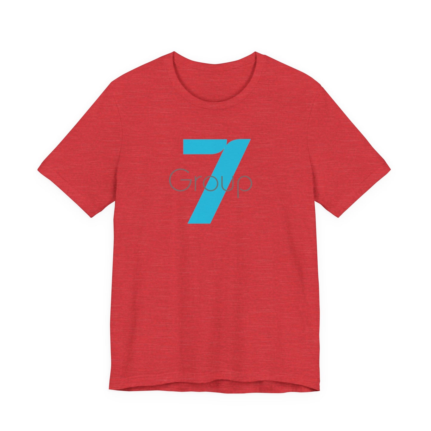 7 Group Logo Tee — Minimalist Blue Number 7 Shirt