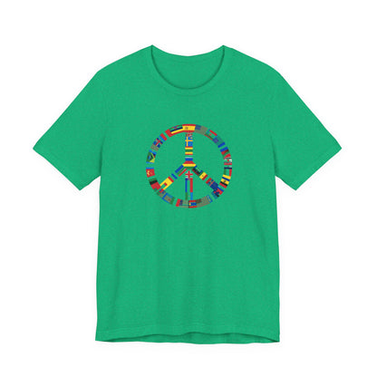 Peace Flags Unisex Short Sleeve Tee
